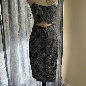 RACHEL Rachel Roy Leaves Cut-Out Dress